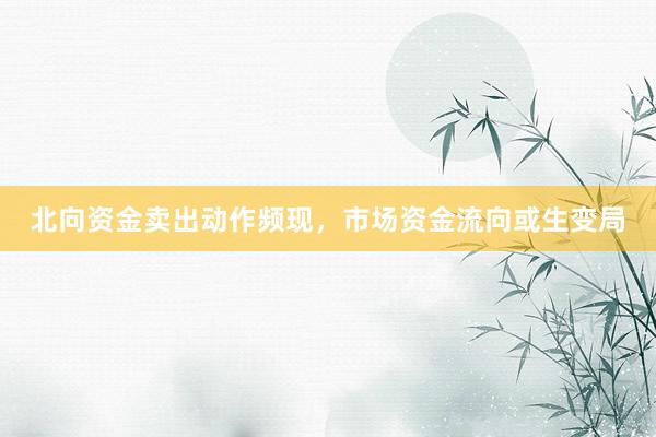 北向资金卖出动作频现,市场资金流向或生变局