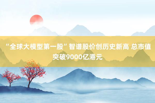 “全球大模型第一股”智谱股价创历史新高 总市值突破9000亿港元