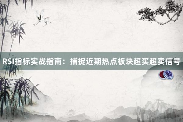 RSI指标实战指南：捕捉近期热点板块超买超卖信号